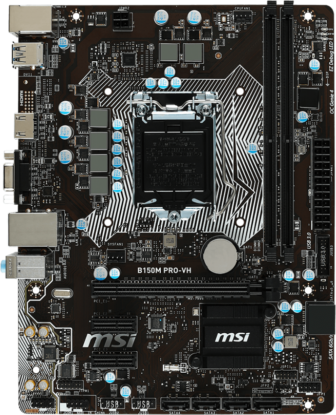 MSI B150M PRO-VH - Motherboard Specifications On MotherboardDB